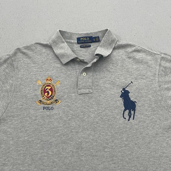 Ralph Lauren Shirt Men XL Gray #3‎ Crest Logo Casual Preppy Big Pony - Picture 2 of 9